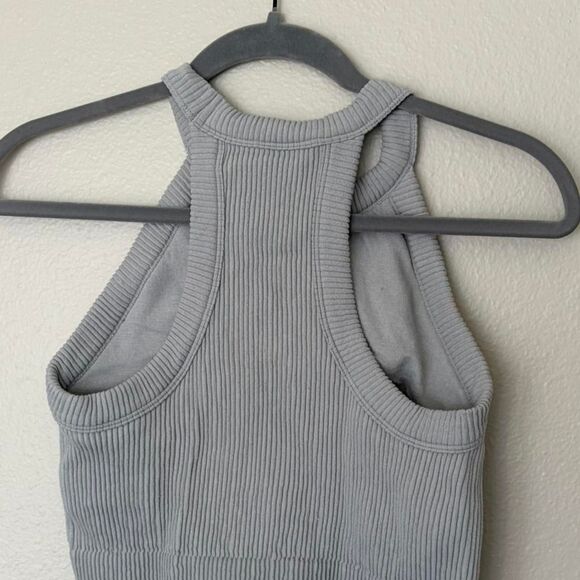 Aerie Women's Grey and Blue Vest - Picture 2 of 3